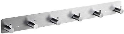 Paslanmaz Çelik 6 Topuzlu Havluluk Askılık Askı - Vidalı Sistem