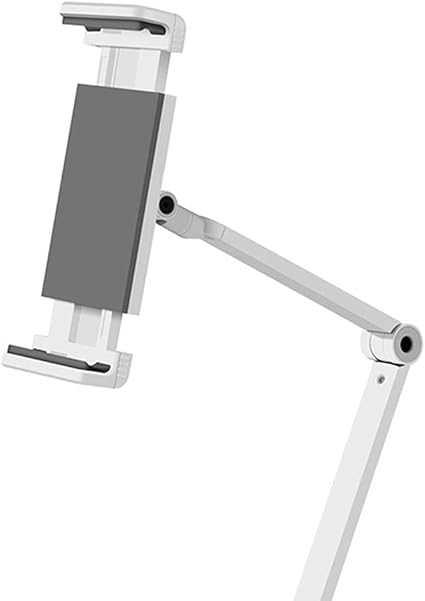 STD20144LG 360° Ayarlanabilir Teleskobik 4"-13" Ergonomik Tablet Standı (Gümüş) - Görsel 4