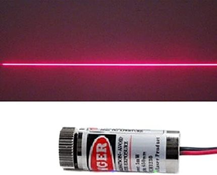 650nm Kırmızı Çizgi Lazer Modül Lens ile Odak Ayarlı 12mm Çap