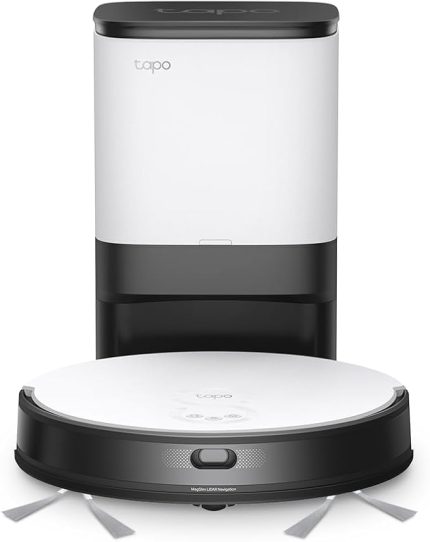 TP-Link RV20 Mop Plus, MagSlim LiDAR Navigasyonlu Robot Süpürge ve Paspas+ Akıllı Otomatik Boşaltma İstasyonu, 2700Pa Güçlü Emiş, 3 Saat Kesintisiz Temizlik