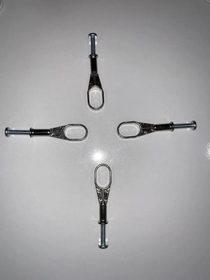 U Flanş 4lü Paket Vidalı Dolap Askı Aparatı Tüm Marka Ürünlere Uyumlu