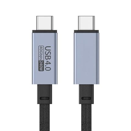 Jasoz 2 Metre 240W 4.0 Thunderbolt Type-C to Type-C Şarj, Data ve 8K 60Hz Görüntü Aktarım Kablosu