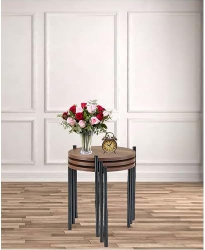Office Zigon Sehpa, Metal Zigon Sehpa (3 LÜ YUVARLAK ZİGON SEHPA)