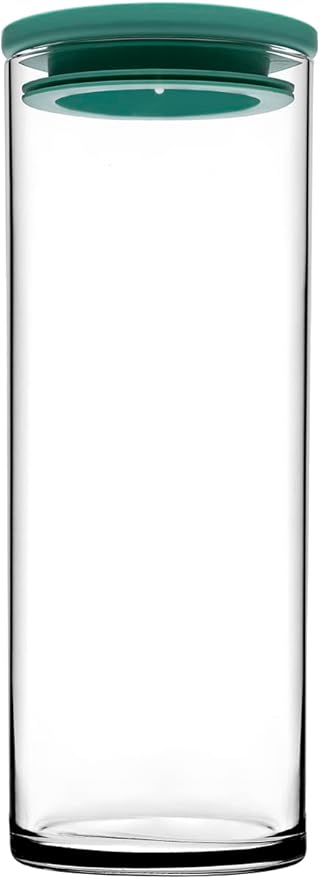 Breakfast Club Yeşil Plastik Kapakli Cam Kavanoz, Şeffaf, 120 cc