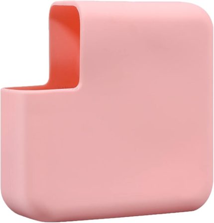 Şarj Aleti Silikon Kılıfı Macbook Air Magsafe 1-2 45W ve 70W ile Uyumlu Pembe