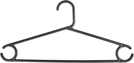 12 Adet Plastik Siyah Kıyafet Elbise Askısı Askılığı Gömlek Askısı Pantolon Askısı