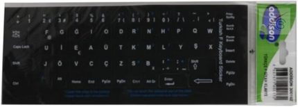 F STİKER KLAVYE STİCKER ETİKETİ KALİTELİ