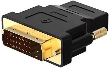 Adaptörü - HDMI, Çift Yönlü DVI-D Erkek HDMI Dişi Altın Kaplama Konnektörleri
