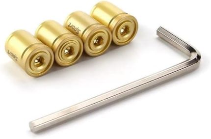 Gümüş Otomobil Araba Motosiklet 4'lü Sibop Kapak Seti (Altın)