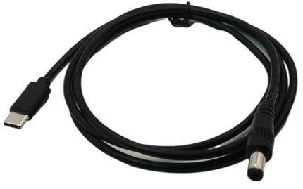 1342 Type C To Dc 12V Pd 5.5 * 2.5mm Adaptör 1 Metre Çevirici Power Şarj Kablosu Type C PD Power Supply Cable Uç2:DC 5.5 * 2.5mm (5.5 * 2.1mm ile uyumludur kullanılabilir))