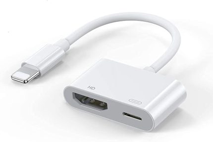 Dijital AV Adaptörü HDMI Kablosu Senkronizasyon iphone ipad Uyumlu TV Projektör