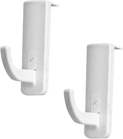 2 Adet Monitör Standı Monitör Standları Çanta Tutucu Şapka Kancaları Elbise Askısı Standı Masaüstü Standı Metal Kancalar Masa Için Kulaklık Standı Kulaklik Beyaz Askı Rafı Akrilik