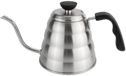 Barista Kahve Gooseneck Kettle - Çelik Kahve Demleme Dripper Kettle - İndüksiyonlu - Paslanmaz Çelik - 1200 ml