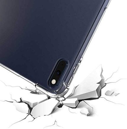 Huawei MatePad 10.4 ile Uyumlu Kılıf Şeffaf Silikon Darbe ve Kamera Lens Korumalı Anti-Shock İnce Tablet Kılıfı Nitro Renksiz