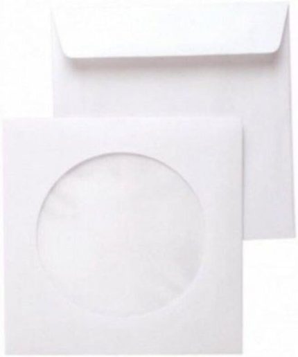 Beyaz Pencereli Cd Zarfı 90Gr 100 Adet