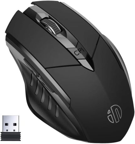 PM6 Kablosuz Fare, Şarj Edilebilir Sessiz Kullanım 2.4G 500 mAh USB Mouse