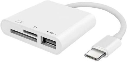 Usb Type C To SD Micro SD TF Kart Okuyucu ve USB Çevirici 3 in 1 Dönüştürücü Adaptör 5232