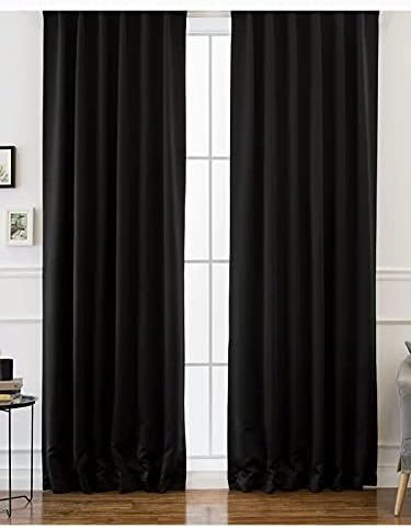 Home Karartma Blackout Pilesiz Tek Kanat Fon Perde Siyah 140 x 250 cm