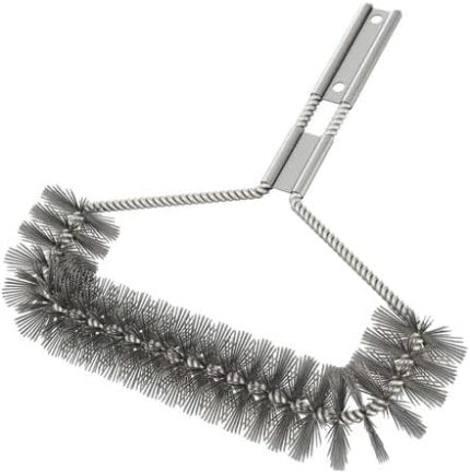 Barbekü Fırçası Yedek Başlık, Üçgen Başlıklı Fırça, Naylon Kıllar, Uzun Ömürlü ve Dayanıklı Barbekü Izgara Temizleme Fırça Başlığı