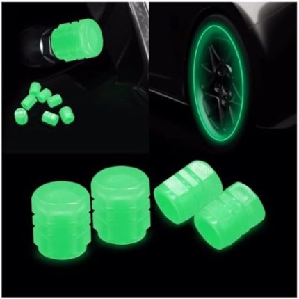 Parlayan Fosforlu Subab Kapağı Seti 4 Adet (neon sarı)