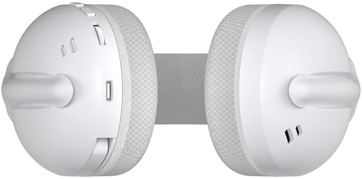 S6 3 Modlu Kablosuz 3.5mm Kablolu ve Bluetooth 5.3 Mikrofonlu Gaming Oyuncu Kulaklığı Beyaz Ultra Hafif Hafızalı Sünger 40mm Sürücülü Gürültü Önleyici - Görsel 5