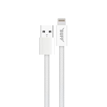 BL74 Örgülü 3A .2M Data ve Şarj Kablosu, Bükülmeye Dayanıklı, Hızlı Şarj, USB Lightning, Beyaz - Görsel 2