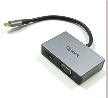 Q-THV2 Type-C To HDMI+VGA Çevirici