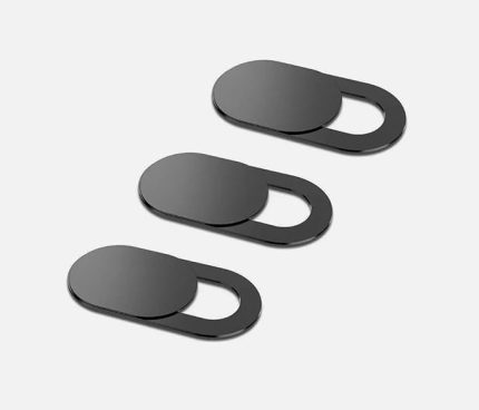 Web Kamerası Kapağı, Webcam Cover, Notebook, Laptop, Macbook, Telefon, Tablet İçin Kamera Kapatıcı, Gizleyici Siyah (3 Adet)