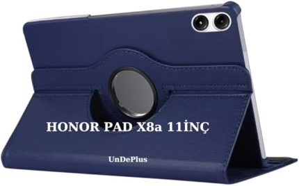 Pad X8a 11inç ile uyumlu Kılıf 360 Dönebilen Standlı Case (HonorPad X8/X8 Pro Değildir) Lacivert