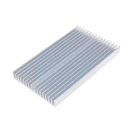 x 10cm x 1cm Alüminyum Metal Soğutucu Blok Radyatör Amfi Led Entegre Transistor Vga Ram Memory Cpu Gpu Peltier Isı Düşürücü