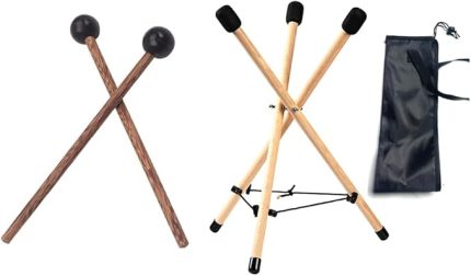 Standı Handpan Standı Toprak Ahşap Trampet Standı Toprak Ahşap Trampet Standı Tripod Yapısı Tutucu Gösterildiği Gibi 10 ila 15 Inç Vurmalı Enstrüman