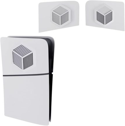 P5 İnce Ön Paneller Üst Kapak, Yedek Plaka Üst Kapak Toz Geçirmez ABS Soğutucu Kılıf PS5 İnce Aksesuarlar 2023 Konsol Faceplates (Üst Kapak 2 adet)