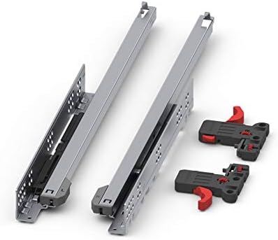 Slide Yavaşlatıcılı Kısmi Açılım 500 mm Mandallı Gizli Çekmece Rayı