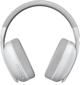 S6 3 Modlu Kablosuz 3.5mm Kablolu ve Bluetooth 5.3 Mikrofonlu Gaming Oyuncu Kulaklığı Beyaz Ultra Hafif Hafızalı Sünger 40mm Sürücülü Gürültü Önleyici - Görsel 2