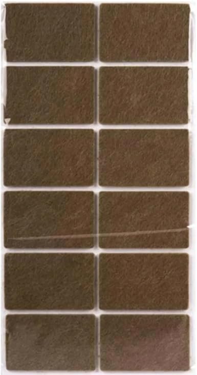 Sandalye, Masa, Koltuk Altı Parke Koruma Keçesi 3.5 Cm X 5.5 Cm 12 Adet Dikdörtgen Keçe