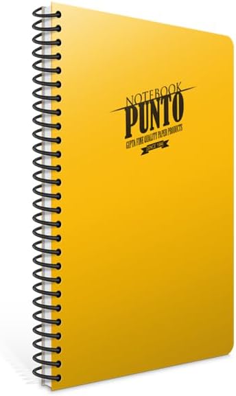 Punto A5 100 Yaprak Çizgili Plastik Kapak Spiralli Defter