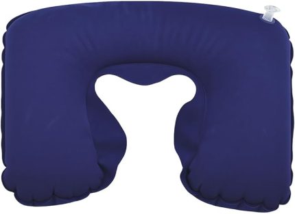 Seyahat Boyun Yastığı – Ergonomik Travel Neck Pillow, Katlanabilir, Taşınabilir, Uçak, Otobüs, Tren Yolculukları için Rahat Uyku Yastığı Lacivert