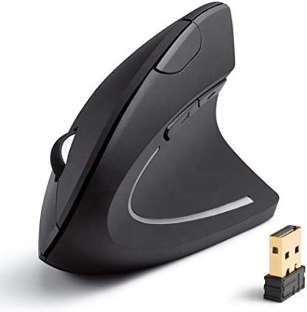 EA Dikey Ergonomik Kablosuz Mouse Fare Wireless 2000 DPI 6 (PİLLİ VERSİYON)