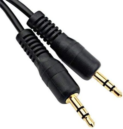 4928 Erkek Erkek Kulaklık Uzatma Ekleme Kablosu, Siyah, 5 Metre