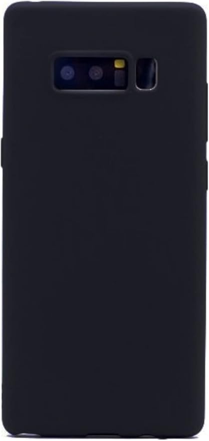 İLETİŞİM Samsung Galaxy Note 8 ile uyumlu Kapak Mat Siyah Silikon Lux Kılıf