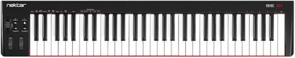 SE61 USB MIDI Controller klavye, Nektar DAW entegrasyonlu, siyah, 61 tuş