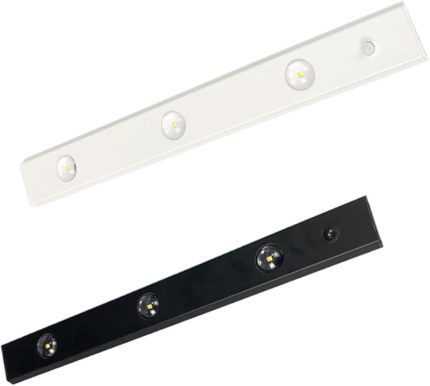 Sensörlü Slim Led Kabin Armatürü Dekoratif Dim Edilebilir Usb Şarjlı Aydınlatma (Siyah, 40 CM)