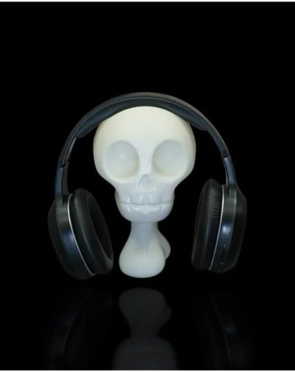 Kulaklık Standı Skull/Kuru Kafa Sıkıştırmalı Beyaz