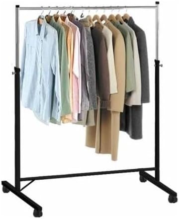 Siyah Metal Konfeksiyon Elbise Kıyafet Askılık Portatif Eşek Vitrin
