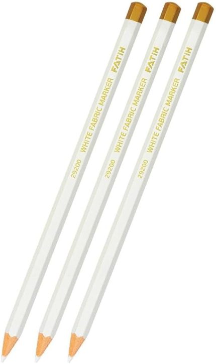 Kurşun Kalem 3 Adet Fatih Kurşun Kalem Beyaz Renkli Çizim Kalemi Gölgeleme Siyah Renkli Kağıtlar İçin