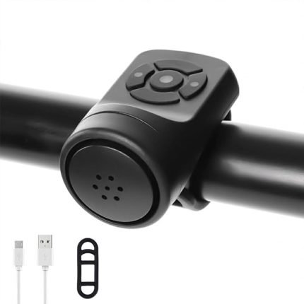 Su geçirmez elektronik bisiklet alarm kornası yüksek ses gidon bisiklet emniyet zili 120 Db USB şarj edilebilir aksesuarlar için