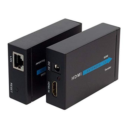 Görüntü Aktarma, HDMI TO CAT5/CAT6, 60 Metre, Adaptörlü, Extender,