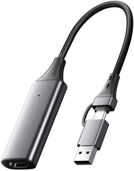 MT98 HDMI 1080P 60Hz Ekran Video Capture Görüntü Yakalama Kartı Oyun Kayıt (MT98 2in1 Uçlu Kablo)
