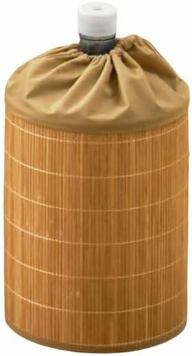 Bambu Damacana Kılıfı – Doğal Hasır Görünümlü, Büzgülü Ağız Bezli Tasarım – 42x35 cm Bambu Kumaş – Estetik Su Damacanası Örtüsü – Şık ve Koruyucu Kılıf