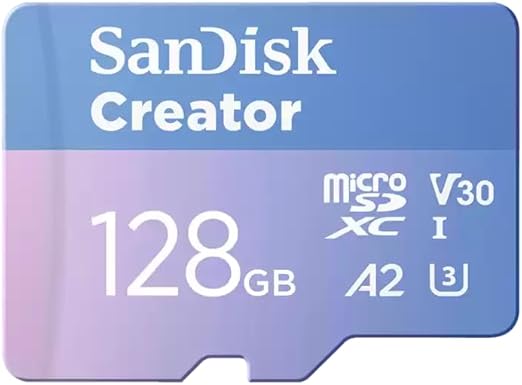 Creator 128GB 190/90MB/s microSDXC UHS-I A2 V30 Adaptörlü Hafıza Kartı SDSQXAA-128G-IN6MS - Görsel 2
